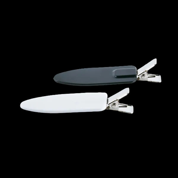 PINZAS SEPARACIÓN FORMA PLANCHA 4 UNDS (2 NEGRAS, 2 BLANCAS) SIN MARCAS IRONING CLIPS BIFULL
