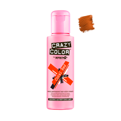 CRAZY COLOR Coral Red 100ml