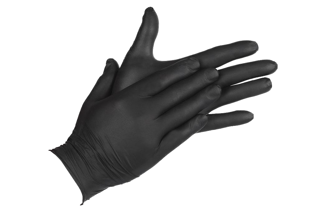 3AH Guantes Negros Nitrilo