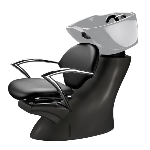 EUROSTIL Lavacabezas (Negro/Blanco/Gris)