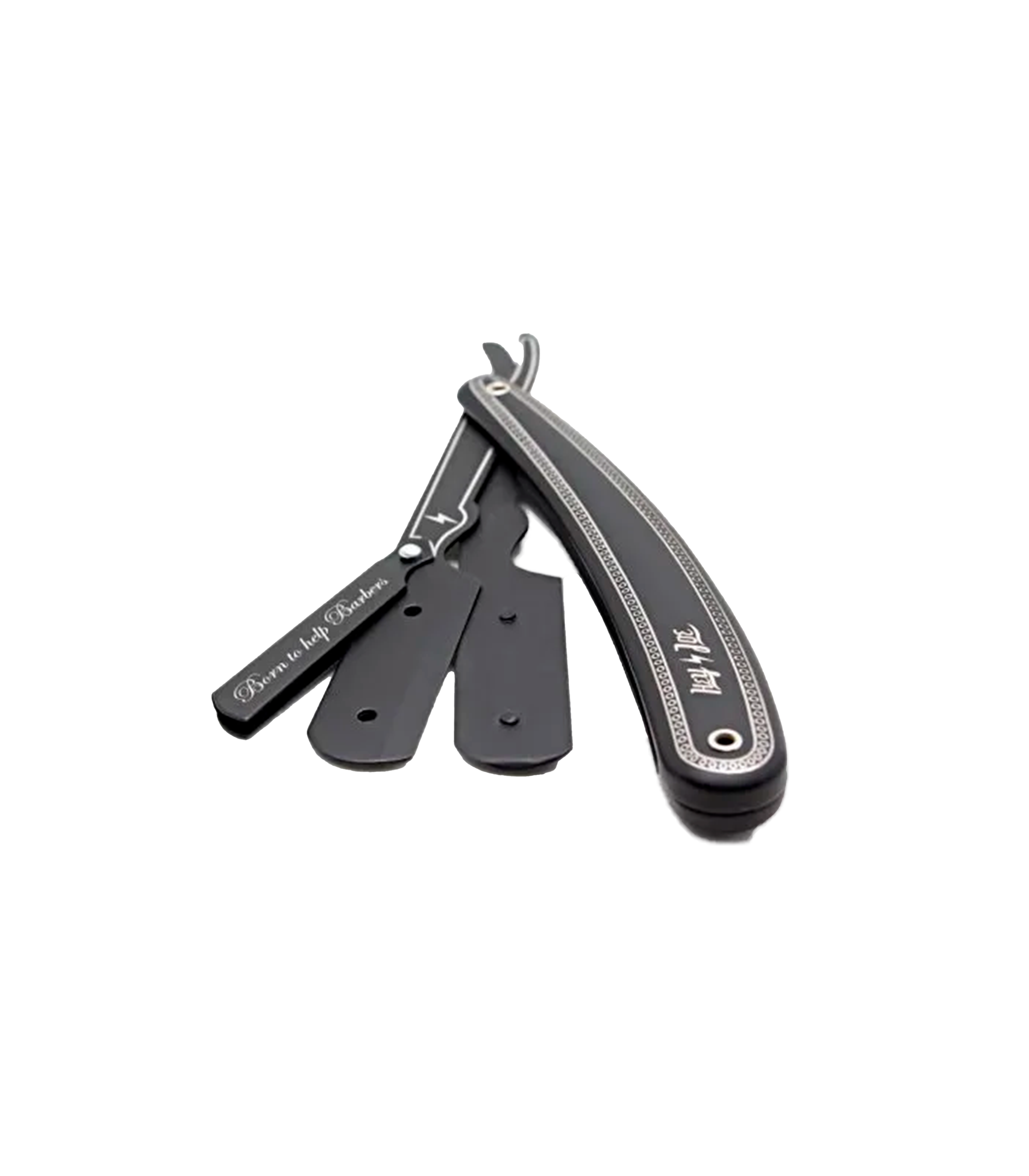 HEY JOE navaja de afeitar negra de carbono